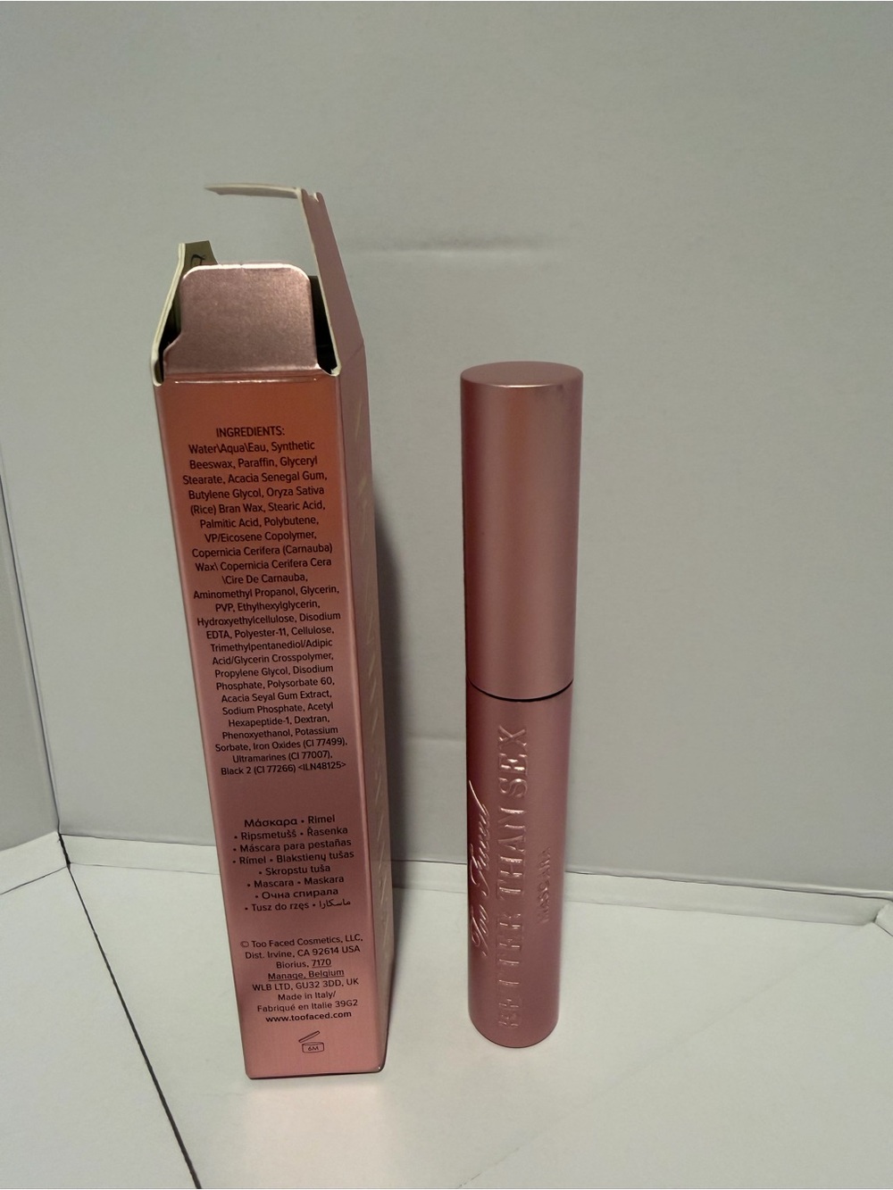 NIB! Too Faced Better Than Sex Mascara BLACK 0.27oz/8ml - Picture 4 of 5